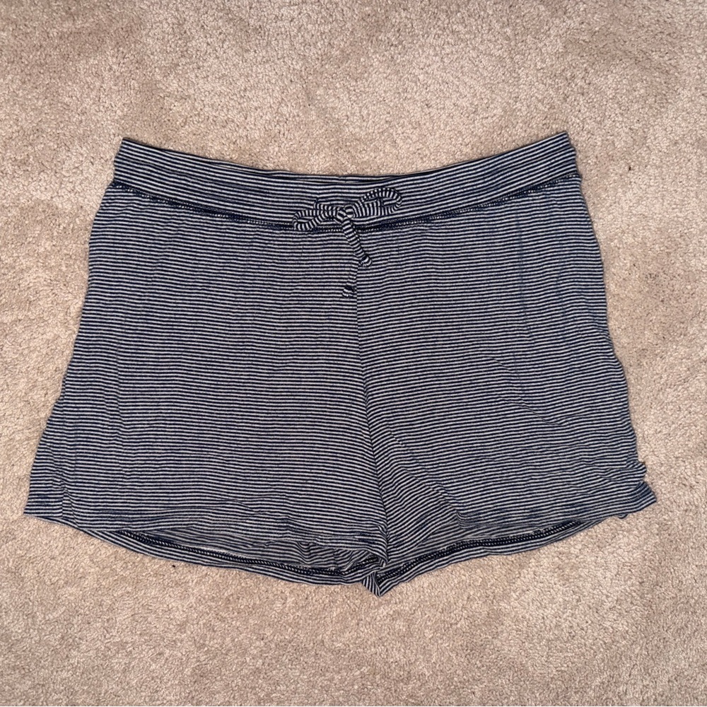 Striped Blue Pajama Shorts
